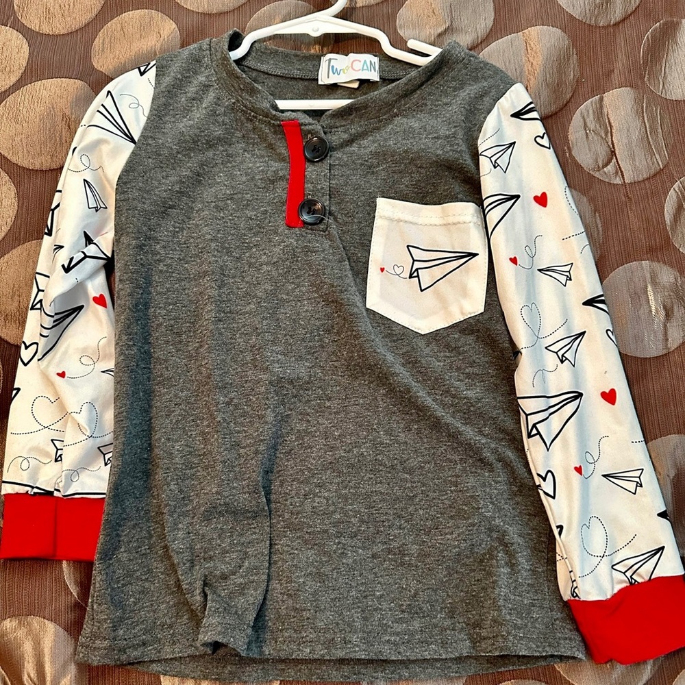 Boys airplane shirt 5